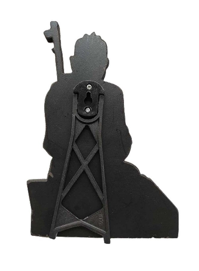 Vils Kanchi Shri Sankaracharya Maha Periyava & Goddess Sri Bala Tripura Sundari Divine Holy Blessing Wood & Plastic Photo Frame Cutout with Backstand for Pooja (5.5 inch X 8 inch (Big)) - Image 2
